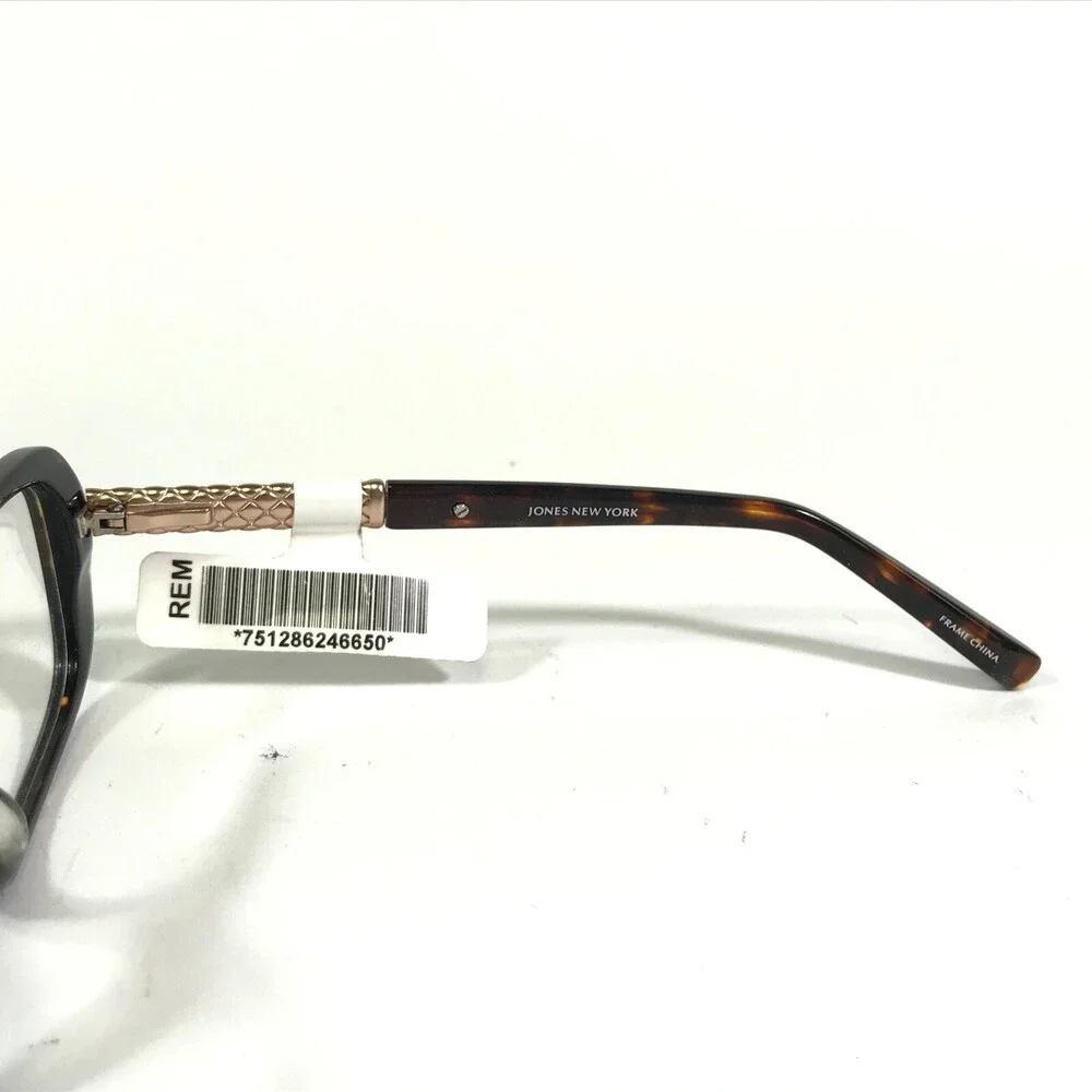 Jones New York Eyeglasses Frames J746 TORTOISE Gold Square Full Rim 54-14-135